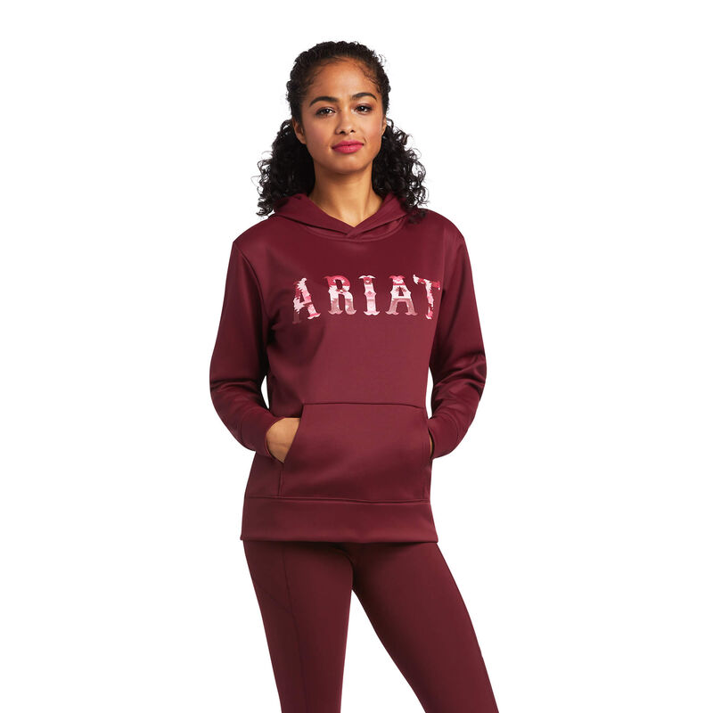 Sudadera Con Capucha Ariat Tek Rojas Oscuro Mujer - Chile 986-VFMGLU